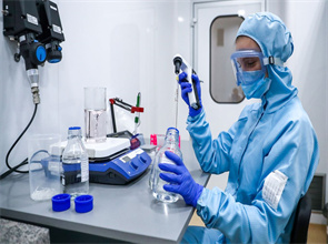 Guantes en el laboratorio